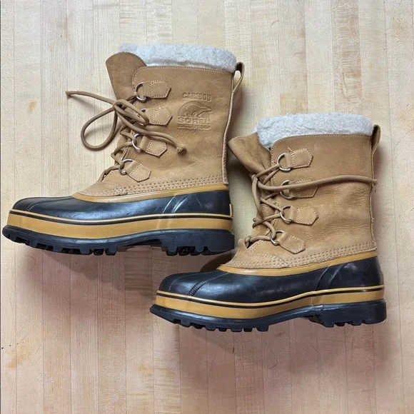 Sorel Caribou Women’s Winter Waterproof Snow Boot Buff Size 9 - Picture 2 of 11